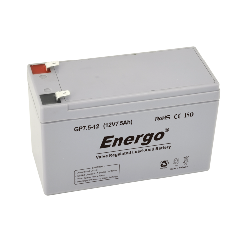 ENERGO AKÜ 12 V 7,5 AH BAKIMSIZ KURU AKÜ AGM