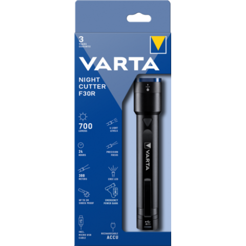 varta 18901 nıght cutter F30 şarjlı fener