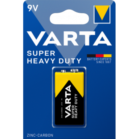 varta super heavy duty 9v pil