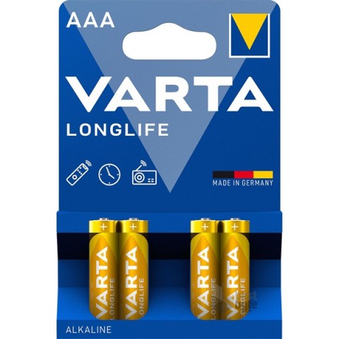 varta 4103 longlife AAA alkalin ince pil 40 ADET