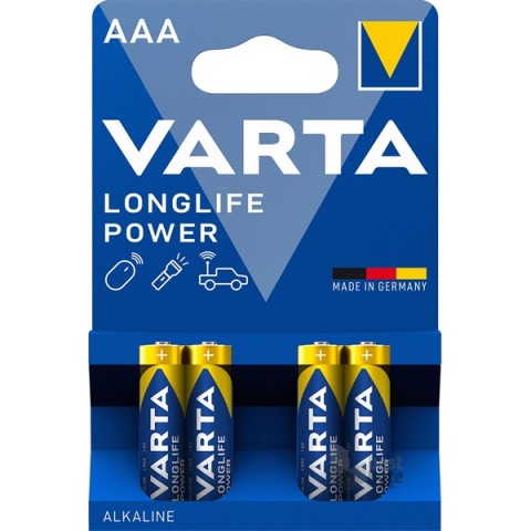 varta 4903 loglıfe power alkalin AAA ince pil  40 ADET