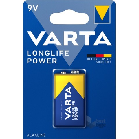 varta 4922 longlife alkalin 9v pil 10 ADET