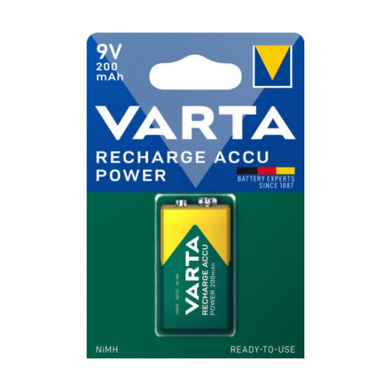 varta 56722 recharge accu power 9v 200 ah