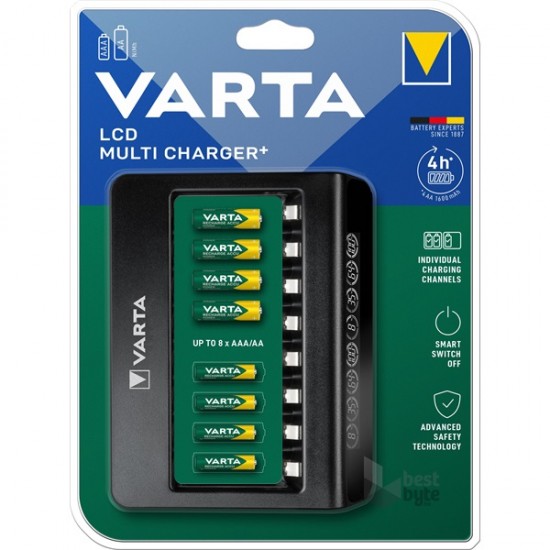 varta 57681 8 li lcd multi charger AA/AAA 